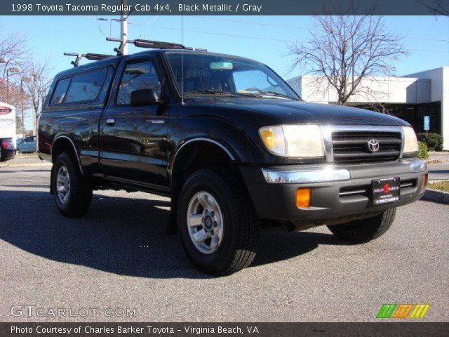 1998 Toyota Tacoma Regular Cab 4x4 in Black Metallic