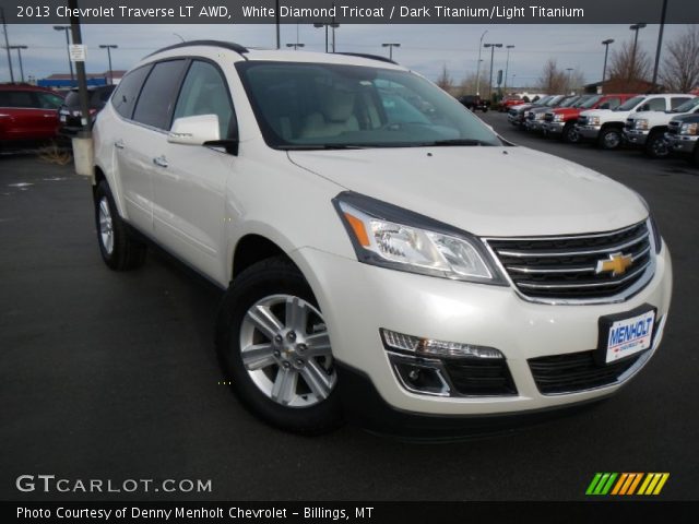 2013 Chevrolet Traverse LT AWD in White Diamond Tricoat