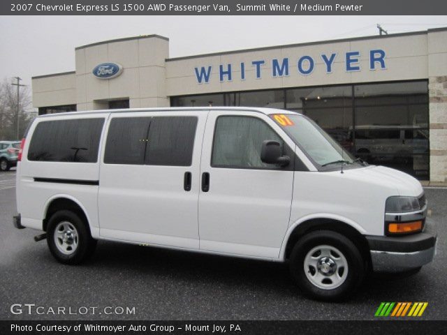 2007 Chevrolet Express LS 1500 AWD Passenger Van in Summit White
