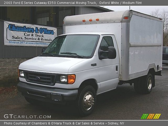 2003 Ford E Series Cutaway E350 Commercial Moving Truck in Oxford White