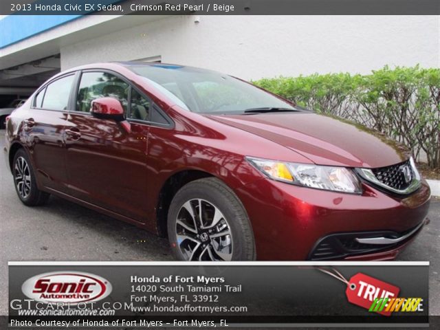 2013 Honda Civic EX Sedan in Crimson Red Pearl