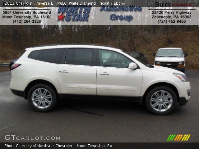 2013 Chevrolet Traverse LT AWD in White Diamond Tricoat