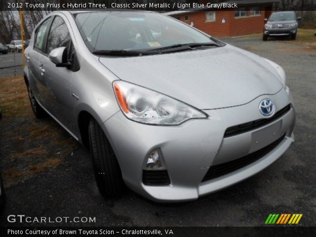 2012 Toyota Prius c Hybrid Three in Classic Silver Metallic