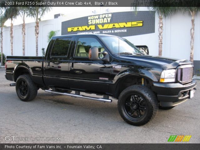 2003 Ford F250 Super Duty FX4 Crew Cab 4x4 in Black