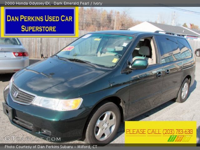 2000 Honda Odyssey EX in Dark Emerald Pearl