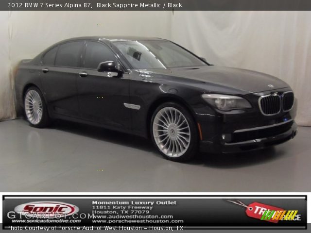 2012 BMW 7 Series Alpina B7 in Black Sapphire Metallic