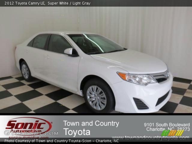 2012 Toyota Camry LE in Super White