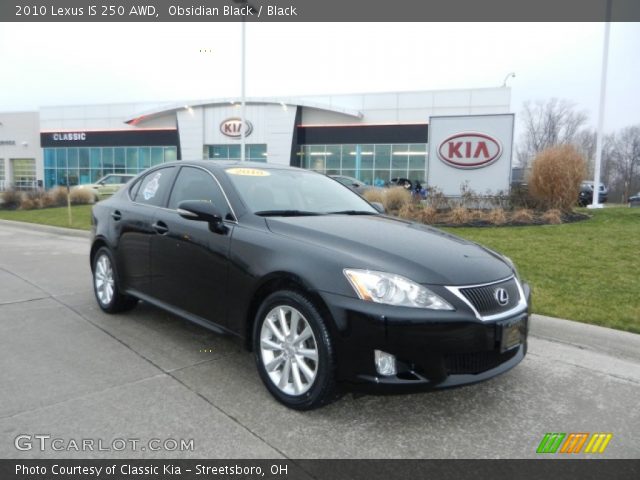 2010 Lexus IS 250 AWD in Obsidian Black