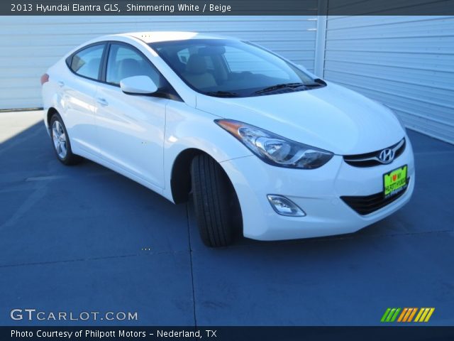 2013 Hyundai Elantra GLS in Shimmering White