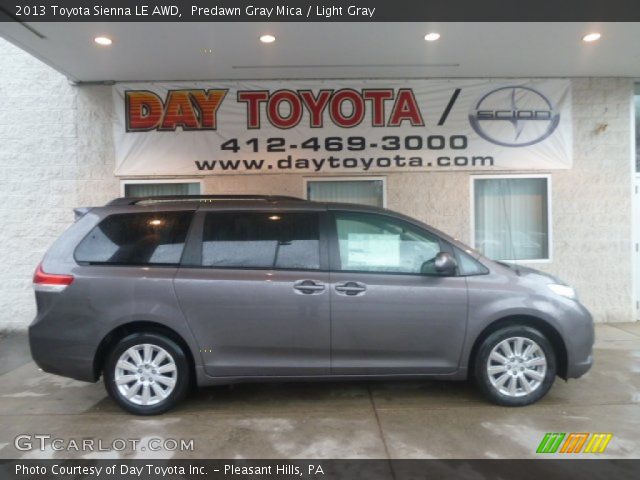 2013 Toyota Sienna LE AWD in Predawn Gray Mica