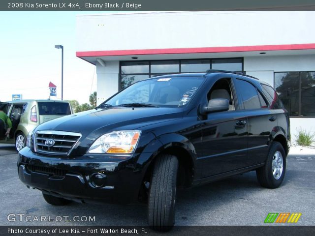 2008 Kia Sorento LX 4x4 in Ebony Black