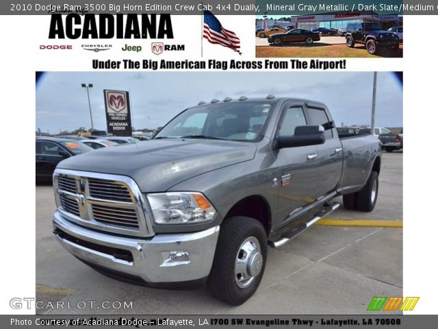 2010 Dodge Ram 3500 Big Horn Edition Crew Cab 4x4 Dually in Mineral Gray Metallic