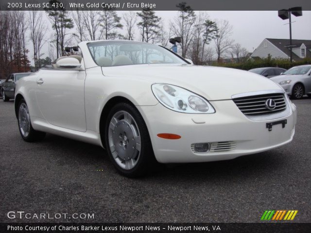 2003 Lexus SC 430 in White Gold Crystal