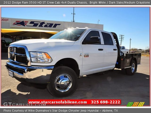 2012 Dodge Ram 3500 HD ST Crew Cab 4x4 Dually Chassis in Bright White