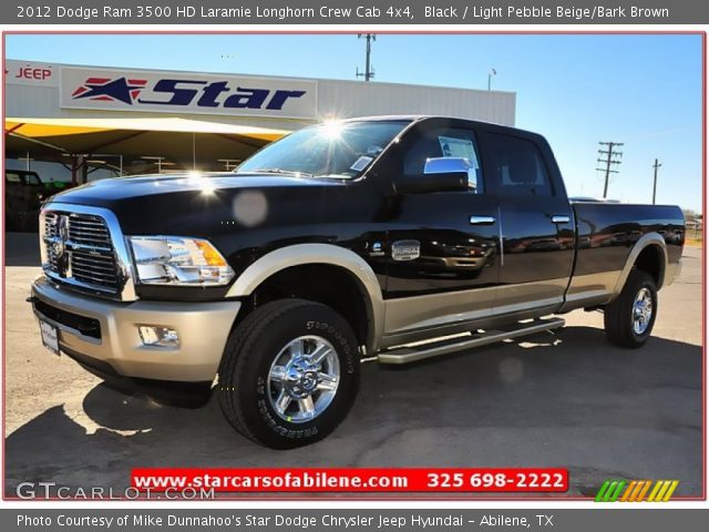 2012 Dodge Ram 3500 HD Laramie Longhorn Crew Cab 4x4 in Black
