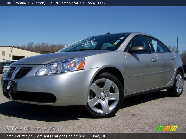 2008 Pontiac G6 Sedan in Liquid Silver Metallic