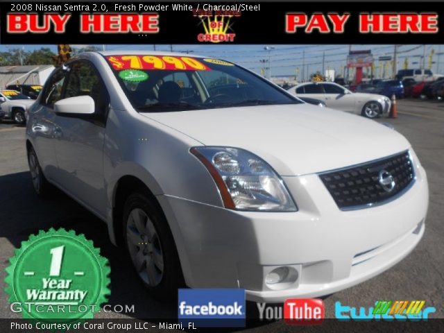 2008 Nissan Sentra 2.0 in Fresh Powder White
