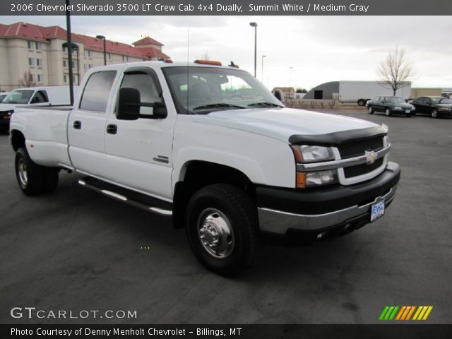 2006 Chevrolet Silverado 3500 LT Crew Cab 4x4 Dually in Summit White