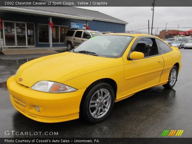 2002 Chevrolet Cavalier LS Sport Coupe in Yellow