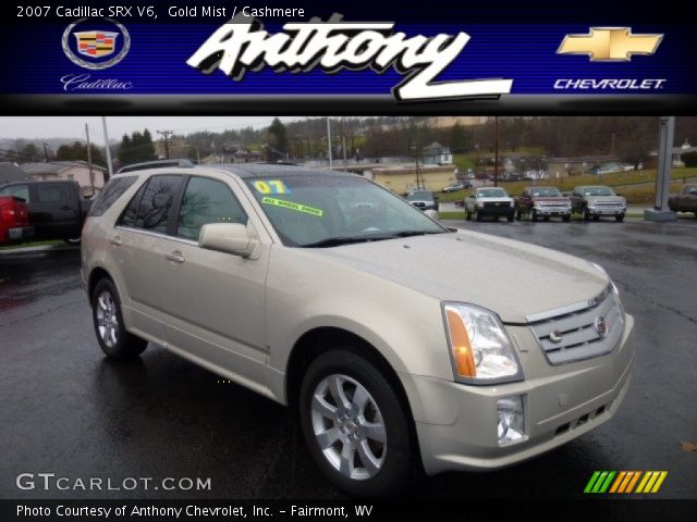 2007 Cadillac SRX V6 in Gold Mist