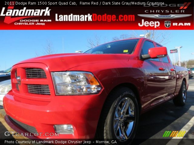2011 Dodge Ram 1500 Sport Quad Cab in Flame Red