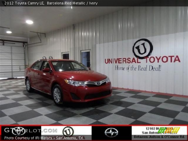 2012 Toyota Camry LE in Barcelona Red Metallic