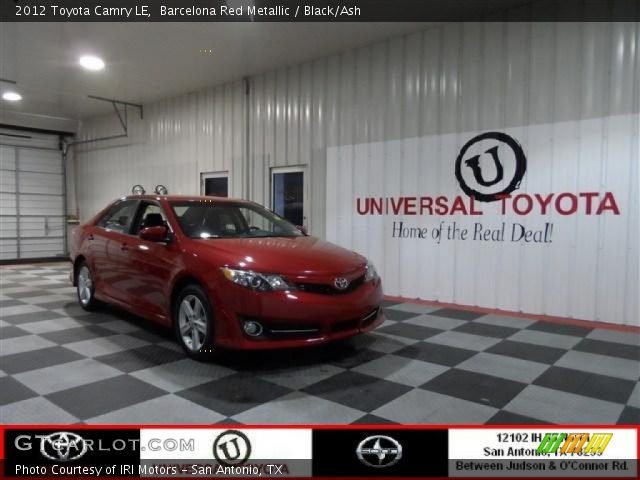 2012 Toyota Camry LE in Barcelona Red Metallic