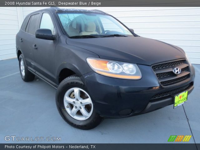 2008 Hyundai Santa Fe GLS in Deepwater Blue