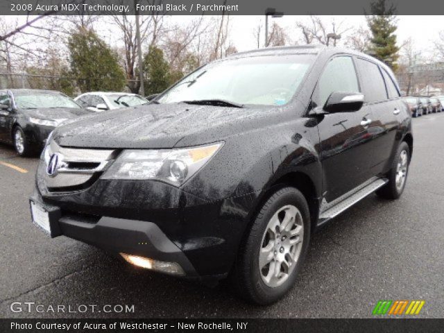 2008 Acura MDX Technology in Formal Black