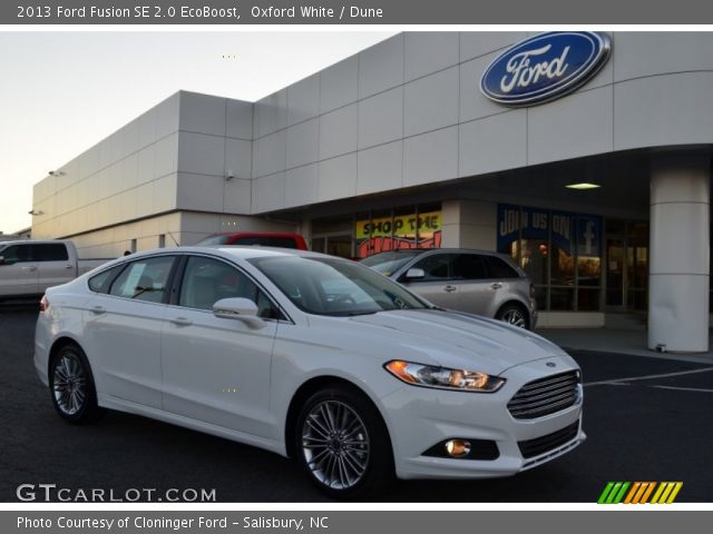 2013 Ford Fusion SE 2.0 EcoBoost in Oxford White