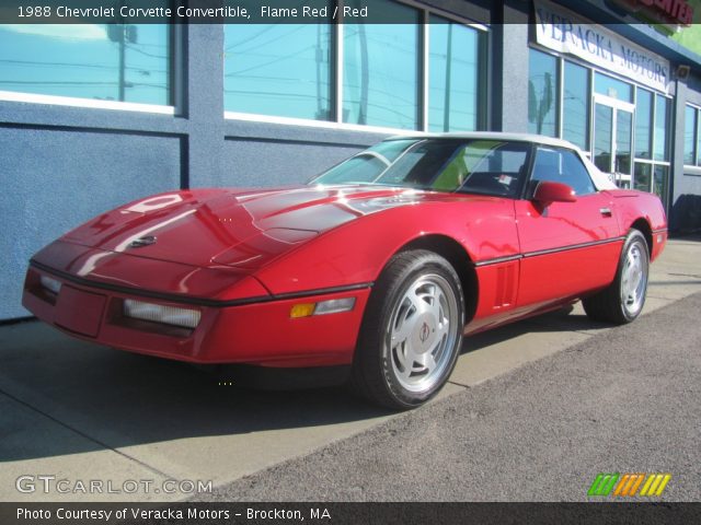 1988 Chevrolet Corvette Convertible in Flame Red