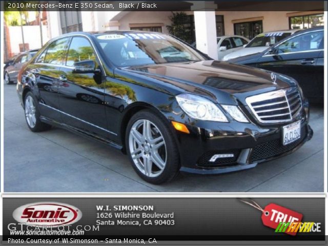2010 Mercedes-Benz E 350 Sedan in Black