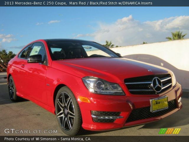 2013 Mercedes-Benz C 250 Coupe in Mars Red