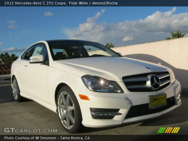 2013 Mercedes-Benz C 250 Coupe in Polar White