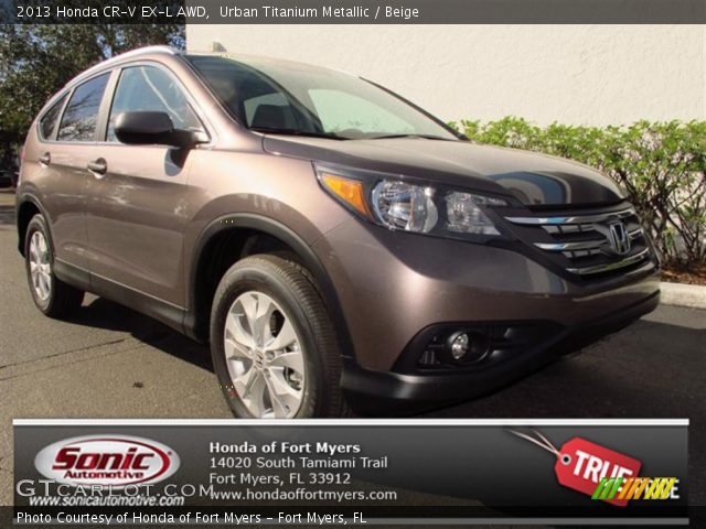 2013 Honda CR-V EX-L AWD in Urban Titanium Metallic