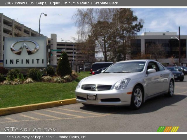 2007 Infiniti G 35 Coupe in Liquid Platinum Metallic