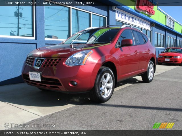 2008 Nissan Rogue SL AWD in Venom Red Pearl