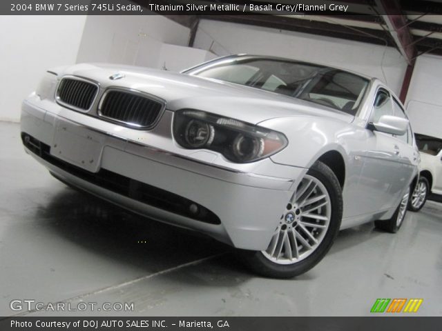 2004 BMW 7 Series 745Li Sedan in Titanium Silver Metallic