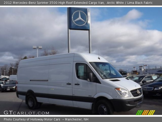 2012 Mercedes-Benz Sprinter 3500 High Roof Extended Cargo Van in Arctic White