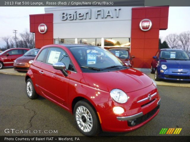 2013 Fiat 500 Lounge in Rosso (Red)