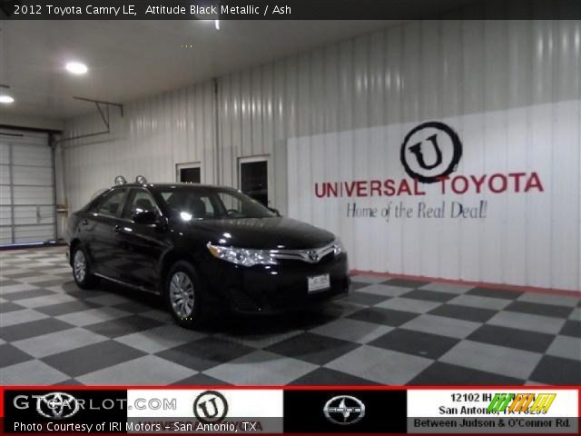 2012 Toyota Camry LE in Attitude Black Metallic