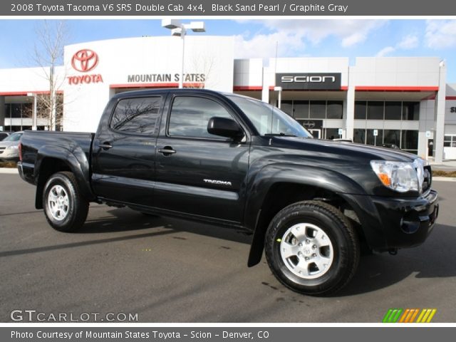 2008 Toyota Tacoma V6 SR5 Double Cab 4x4 in Black Sand Pearl