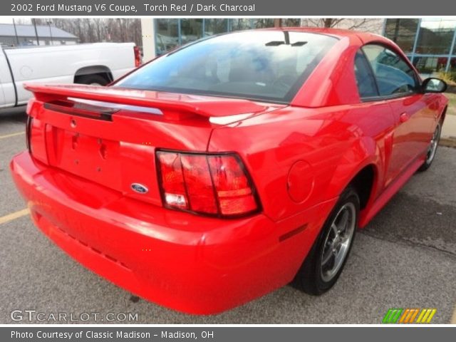 2002 Ford Mustang V6 Coupe in Torch Red