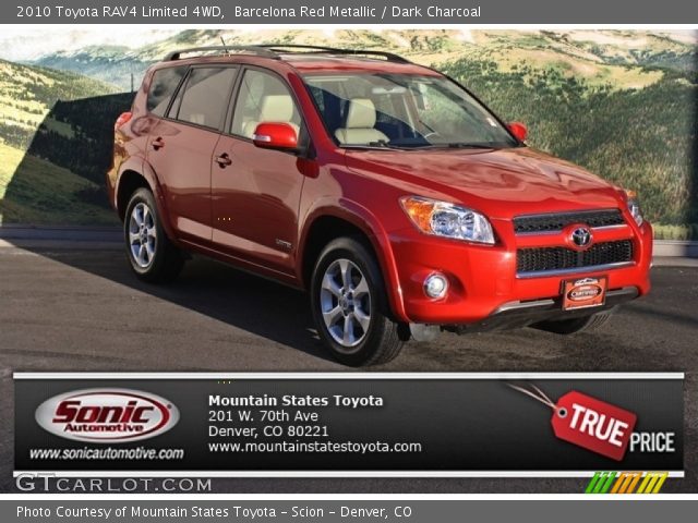2010 Toyota RAV4 Limited 4WD in Barcelona Red Metallic