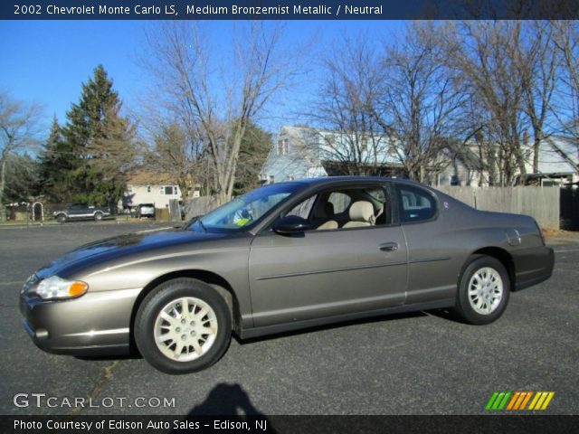 2002 Chevrolet Monte Carlo LS in Medium Bronzemist Metallic