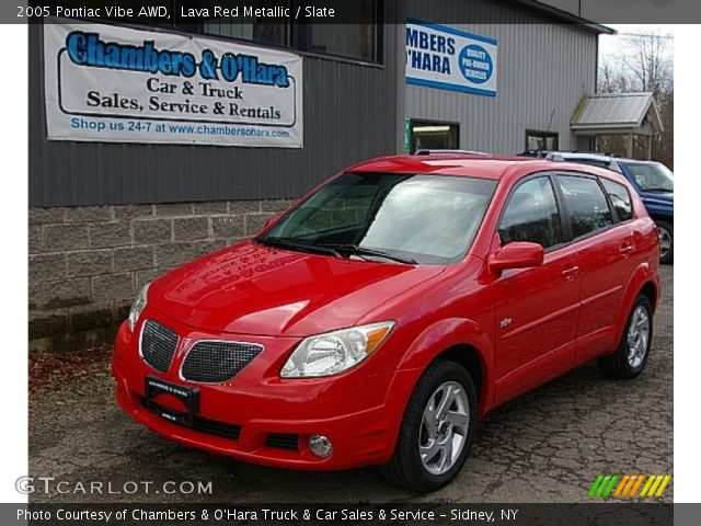 2005 Pontiac Vibe AWD in Lava Red Metallic