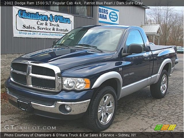 2003 Dodge Ram 1500 SLT Regular Cab 4x4 in Patriot Blue Pearl