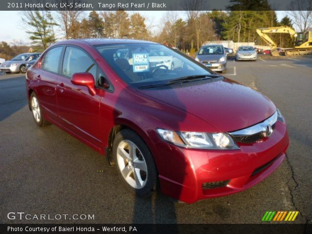 2011 Honda Civic LX-S Sedan in Tango Red Pearl
