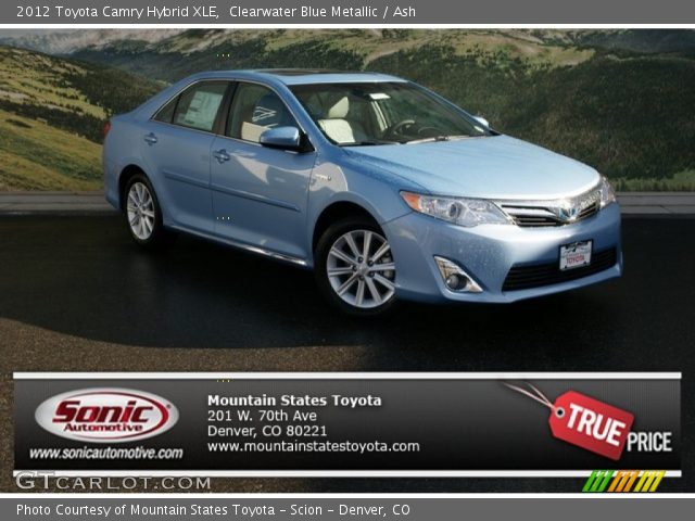 2012 Toyota Camry Hybrid XLE in Clearwater Blue Metallic