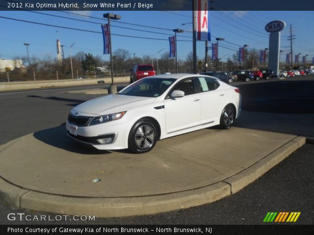2012 Kia Optima Hybrid in Snow White Pearl